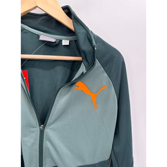 Puma Contrast 2.0 Green Gables Balsam Full Zip Jacket Men's Size Small S NWT - Picture 4 of 8